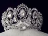 Luxurious Sparkle Pageant Crowns Rhinestones Wedding Bridal Crowns Bridal Jewelry Tiaras & Hair Accessories shiny bridal tiaras