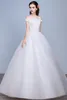 Ivory Ball Gown Wedding Dress Strapless lace-up Back Layers Tulle with Applique Sequins Bridal Gowns Cheap