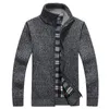 Fashion-New Cardigan Mens Cardigans Knitwear Zipper Swetry Ciepłe Polar Bluza Bluza Casual Bluzy na jesień Zima