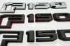 1x preto vermelho prateado f150 adesivo lateral do carro porta traseira emblema emblema premium 3d substituição da placa de identificação para 20152018 f1503939477