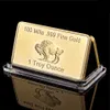 10st Iamerican Ox Buffalo Real Gold Plated Craft Souvenir Bullion Bar Coin Wide Life Animal311i1920657