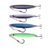 Nieuwe Levensechte Plating Designer Lead Fish Jigs Fishing Lure 42G 9.5cm Diepe Sinking Duik Metalen Laser Aas Lepels Crankbaits