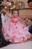 Robes rose clair tulle une robe de fille fleurie en ligne 2019 mouche de beurre 3d applique en couches en couches pour filles