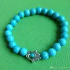 SN0558 Hamsa Bracelet men Tiger eye Turquoise Matte Black Onyx Stone Bracelets Yoga Jewelry men stone bracelet
