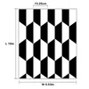 Modern 3D weiß, schwarz Design Tapete für Schlafzimmer Wandbelag Geometrisches Wandpapier Wohnkultur Luxus Wohnzimmer Tapete