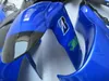 Kit carenatura personalizzata gratuita per Kawasaki Ninja 04 05 ZX10R carenature blu moto da corsa di alta qualità set ZX-10R 2004 2005