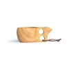 60pcs/lot Kuksa Cup New Finland Handmade Portable Wooden Cup for Coffee Milk Water Mug Tourism Gift