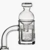 Hopah design avfasad kant kvarts banger 25mm od naglar insatta glas kolhydrater för bongs dab rigg