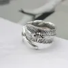 2021 Nova moda anéis jóias liga vintage dedo de dedo prata cluster anéis presente para mulheres homens