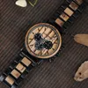 Relógios masculinos de madeira relogio masculino topo luxo elegante cronógrafo relógio militar ótimo presente para o homem oem7375903