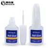 Cross-border special for manicure supplies wholesale nail glue 10g blue bottle with brush glue nail fake piece glue