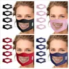 Visibile Bocca Copertura per il viso Antipolvere Riutilizzabile Lavabile Maschera per il viso con finestra in PVC trasparente Adulti Non udenti Persone con problemi di udito Elasticità