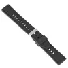 Noir/blanc/bleu 18mm/20mm/22mm/24mm Bracelet de montre en caoutchouc étanche plongée Bracelet de remplacement Bracelet en Silicone Bracelet barres à ressort