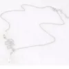 Pearl Leaf Pendants Halsband för kvinnor Fin smycken Mode Silver Plating Lady Party Dress Charms Infinity Chain Pearl Choker Halsband