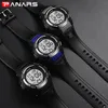 PANARS Digital Sports Watch Men Count Down Timer Alarm Clock Man LED Back Light Display Wristwatches Chronograph Watches 8012