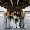 Jurken vintage boho trouwjurken hippie country haak kant een lijn Boheemian vneck lange mouw elegante bruidsjurken plus size vestido