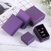 [DDisplay] Boîte à bijoux violette violette de couleur pure, étui cadeau pour bague tendance, boîte à bijoux spéciale pour collier, présentoir à pendentif festival