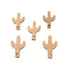 Massaggiagengive in legno di faggio Cactus Massaggiagengive a forma di animale Neonati Giocattoli per la dentizione Accessori per neonati per la realizzazione di collane per bambini