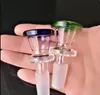 Schnittstellenzubehör für Glasbongs, bunte Mini-Mehrfarben-Handpfeifen aus Glas, beste Löffelglaspfeife