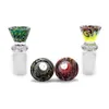 DHL Accessories 14mm 18mm Male Glass Wig Wag Bowls High Quality Colored Heady Smoking Glass Bowl Piece For Tobacco Glass Bongs Dab Rigs Water Pipes