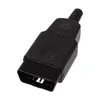 2018 Diagnostik-verktyg OBD Manlig Kvinna Plug OBD2 16Pin Connector OBD II Adapter OBDII Connector J1962 OBD2 I lager