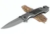 1 st Ny FA68 Flipper Folding Kniv 440C Titan belagd dropppunkt Bladstål + Kolfiberhandtag Utomhusöverlevnad Taktiska knivar