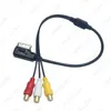 Feeldo Car Music Music Music 3-RCA Feminino para MDI/AMI Interface Aux Cable para Audi Skoda Wire Aux Adapter #62202738275
