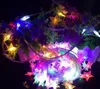 10M 6M 4M 3M small five-pointed star battery light beaded stars holiday wedding Christmas decoration string lights