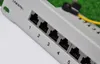 Envío gratuito 19 "24 puertos Cat.6 panel de conexión totalmente blindado color gris blanco - RAL 7035