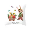 Coelho coelhinho da Páscoa Pillowcase dos desenhos animados Pillow Covers 45 * 45 centímetros Praça Pillow Jogue Caso Páscoa Início Car fronha Escritório