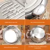 Kitchen Deep Frying Pot Thermometre Tempura Fryer Pan Temperature Control Fried Chicken Pot Cooking Tools Stainless Steel8241774