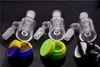 14 미리 메터 유리 봉 애쉬 포수 실리콘 컨테이너 유리 봉 오일 장비 유리 애쉬 캐쳐 물 파이프 흡연 액세서리