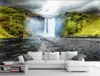 Papier peint Photo personnalisé 3d magnifique cascade beau et beau paysage papier peint moderne européen et américain