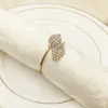 Crystal Diamonds Napkin Ring Napkin Wrap Serviette Holder Wedding Banquet Party Table Home Decoration