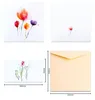 ロマンチックな3Dポップアップカードチューリップの花の誕生日の誕生日バレンタインデークリエイティブギフト