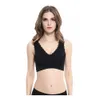 Kvinnor Camisoles Sexig Sport Fitness Vest Lace Seamless Sports Bra Cross Side Buckle Corrector Lift Up Bra