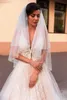 New Lace A Line Boho Wedding Dress Glitter V Neck Arabic Criss Cross Bridal Dresses Vestido De Noiva Beach Wedding Bridal Gowns2122