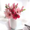 6 pièces décor soie artificielle Magnolia fleur artificielle buisson pour la maison fête mariage nouvel an décoration de noël livraison gratuite