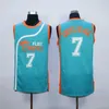 Downtown Malone # 69 Monix # 11 Flint Tropics Jersey 7. Kahve Siyah # 33 Ay Yarı Pro Film Formalar Erkekler Dikişli Formalar