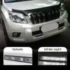 2ピース12V車LED DRL昼間ランニングライトPrado FJ150 LC150ランドクルーザー2700/4000 2011 2012 2013 2013