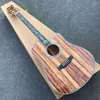 Anpassad solid Koa Wood Classic Acoustic Guitar Life Tree Inlay Cutaway Body Abalone Binding