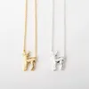 1 Sika deer elk antler pendant necklace Christmas moose reindeer fawn animal clavicle simple children's Lucky woman mother me214p