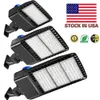 Stock in USA + 600W 300W 200W 150W LED Luci per parcheggi per scatole da scarpe IP65 Lampione stradale per esterni impermeabile con sensore fotocellula elencato DLC