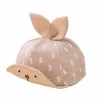 Cute Cartoon Printed Baby Caps Lato Kapelusze Dla Niemowląt Kapelusz Słońce Z Uchodem 2018 Krem przeciwsłoneczny Baby Girl Hat Spring Baby Akcesoria Cap