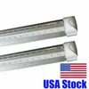 LED Tube Light 4ft 8ft 8ft على شكل V LED T8 Tube Light 4 5 6 أقدام أنابيب LED LED طويلة AC85-265V Crestech