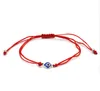 20 sztuk / partia Lucky Kabbah Red String Hamsa Bransoletki Niebieski Turecki Zły Oko Charms Kobiety Handmade Fatima Przyjaźń Biżuteria