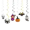 Happy Halloween Balloons Set Pumpkin Spider Cat Owl Witch Foil Latex Balloon Banner Decorazione di Halloween per feste JK1909