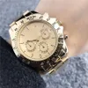 패션 손목 시계 브랜드 여성 남성 스타일 금속 스틸 밴드 쿼츠 시계 x51232h