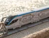 KW 50 CM aleación fundida a presión juguete de modelo de tren ferroviario de alta velocidad, conexión magnética, tirar hacia atrás, adorno regalo de cumpleaños de niño de Navidad, coleccionar, MS906,2-1