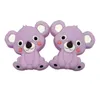 Siliconen Koala Kralen Bijtring Baby Tandjes Speelgoed BPA Gratis Food Grade Parels Verpleging Geschenken DIY Siliconen Ketting Baby Gift